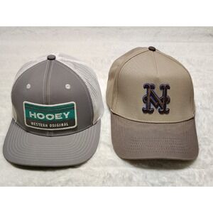 Lot Of 2 Baseball Cap Nomagic 67 (54-03) + Hooey Trucker Hat Western Original
